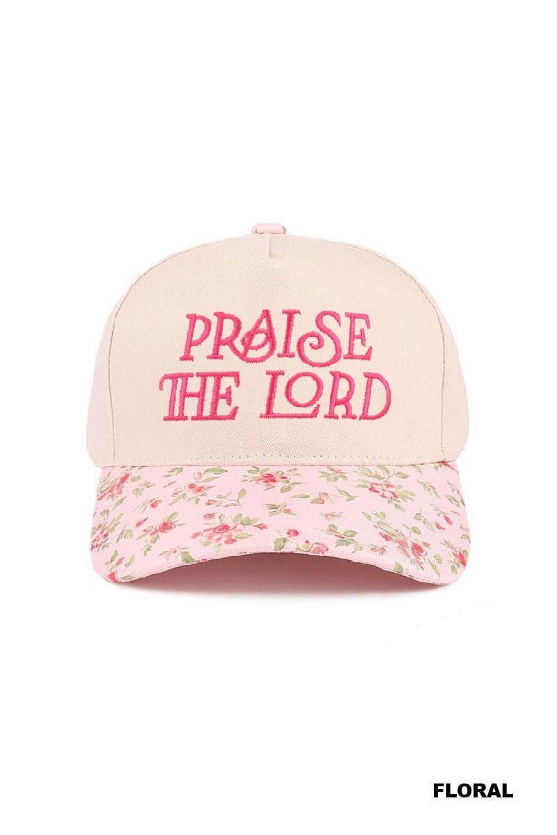 Praise The Lord Two Tone Cotton Hat: LEOPARD