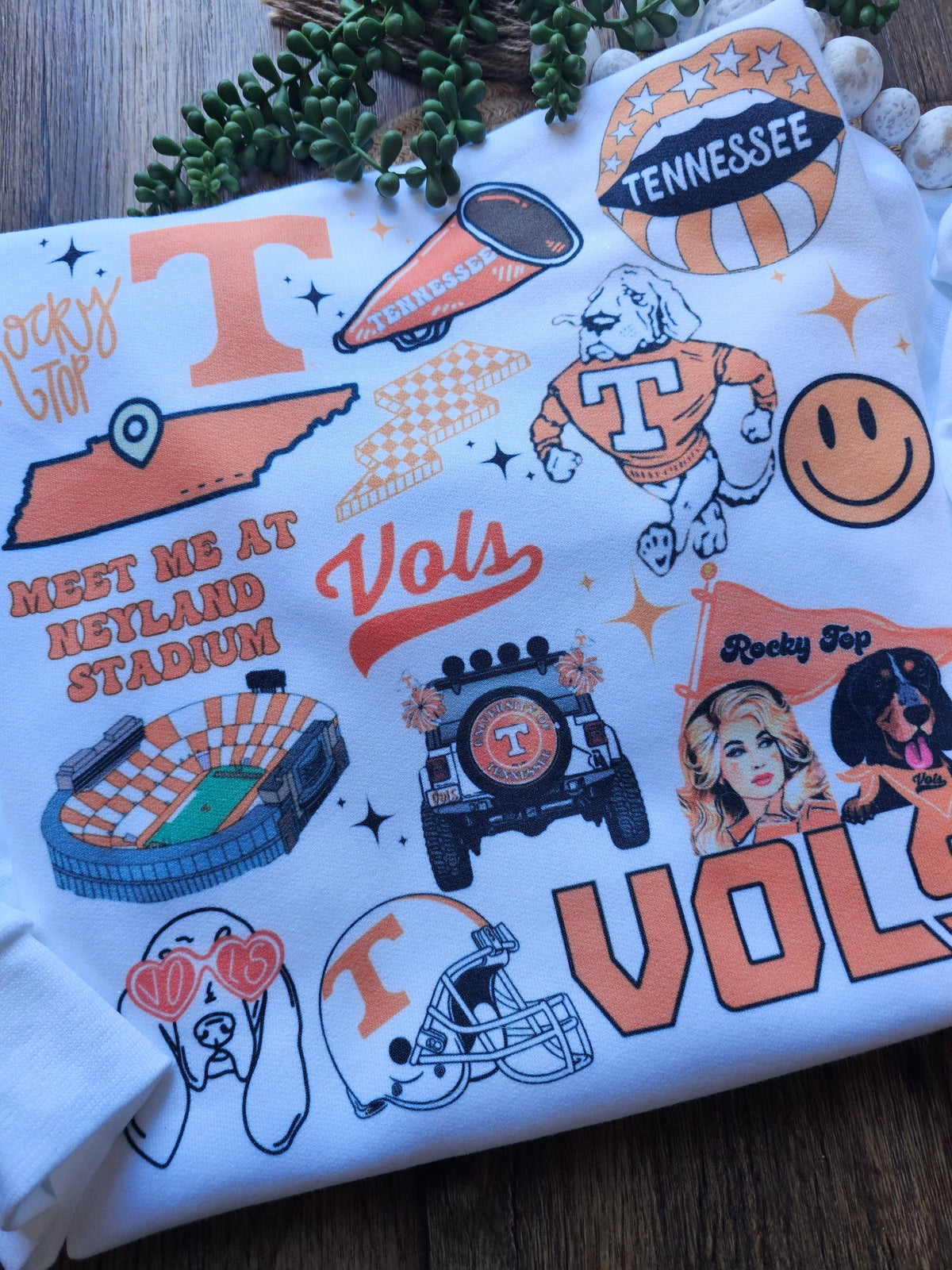 VOLS Tennessee Crew Neck Collage