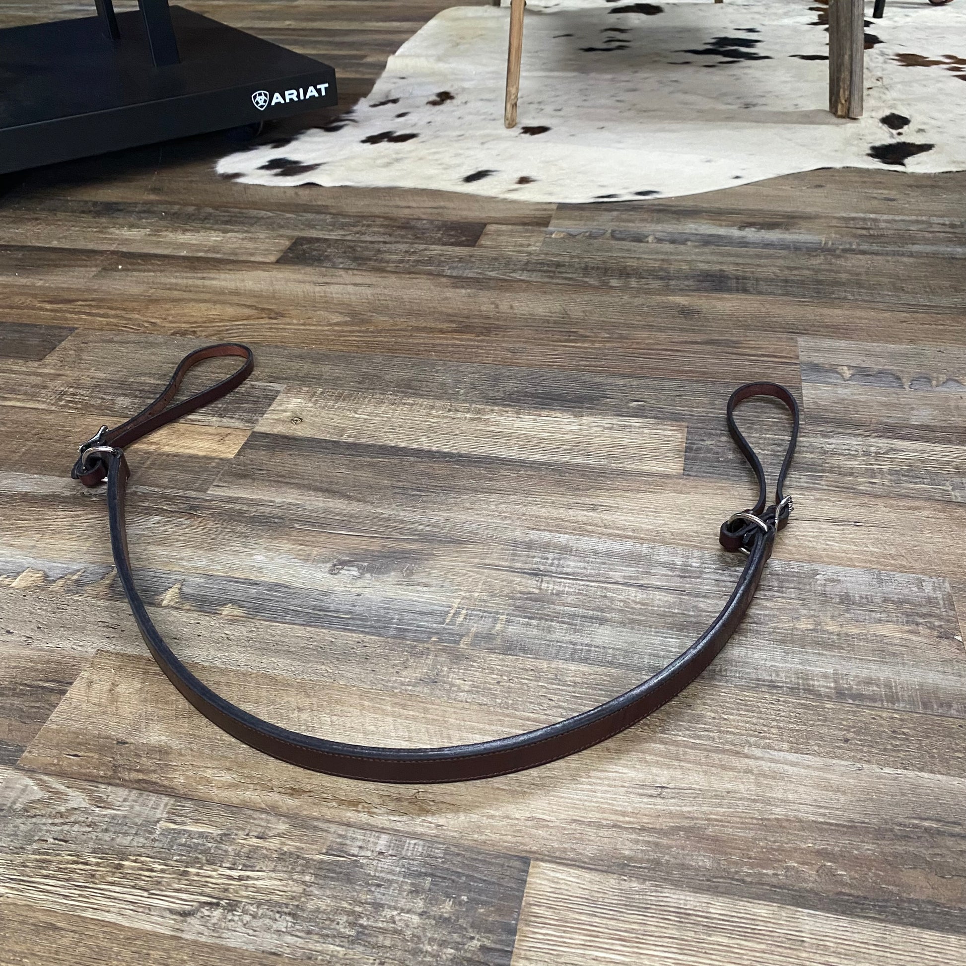 Amish Crafted English Leather Breast Collar Brown Leather w/ Silver Hardware