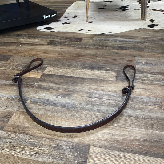 Amish Crafted English Leather Breast Collar Brown Leather w/ Silver Hardware