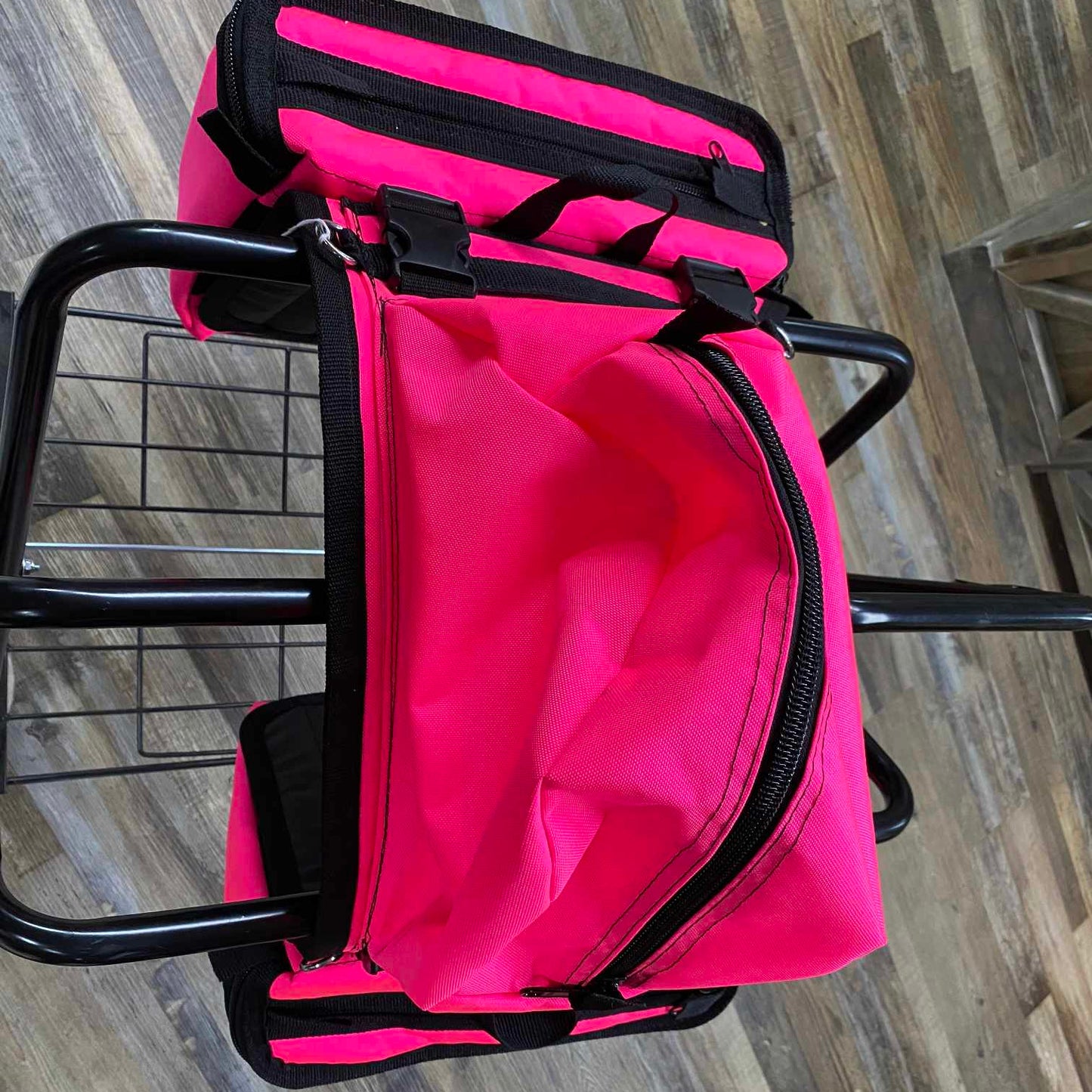 Amish Made Hot Pink Removeable Saddle Bags