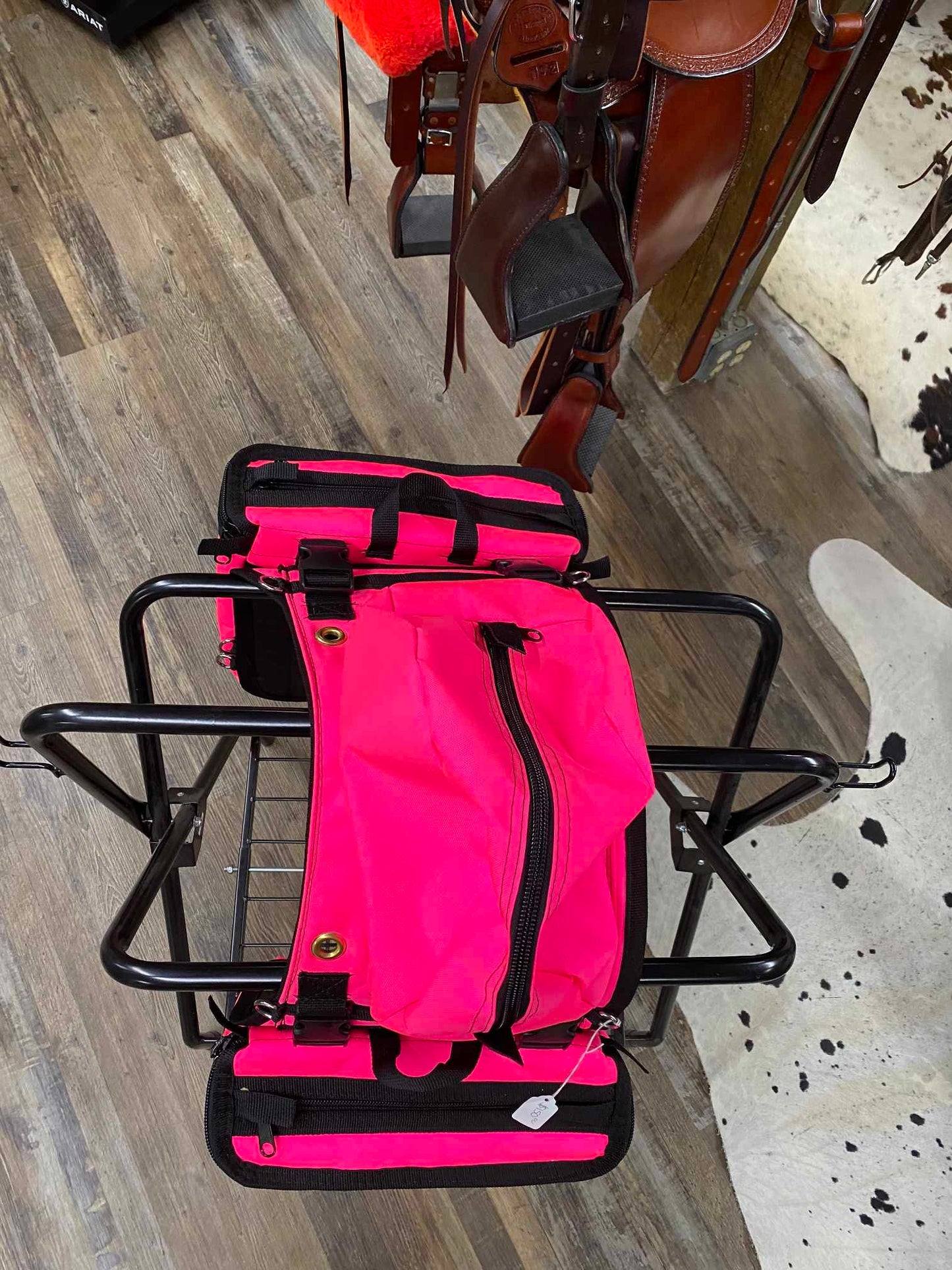 Amish Made Hot Pink Detachable Saddle Bags