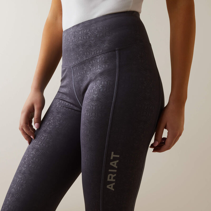 Ariat Womens Tek Tight Zia Embossed Periscope Grey Leggings