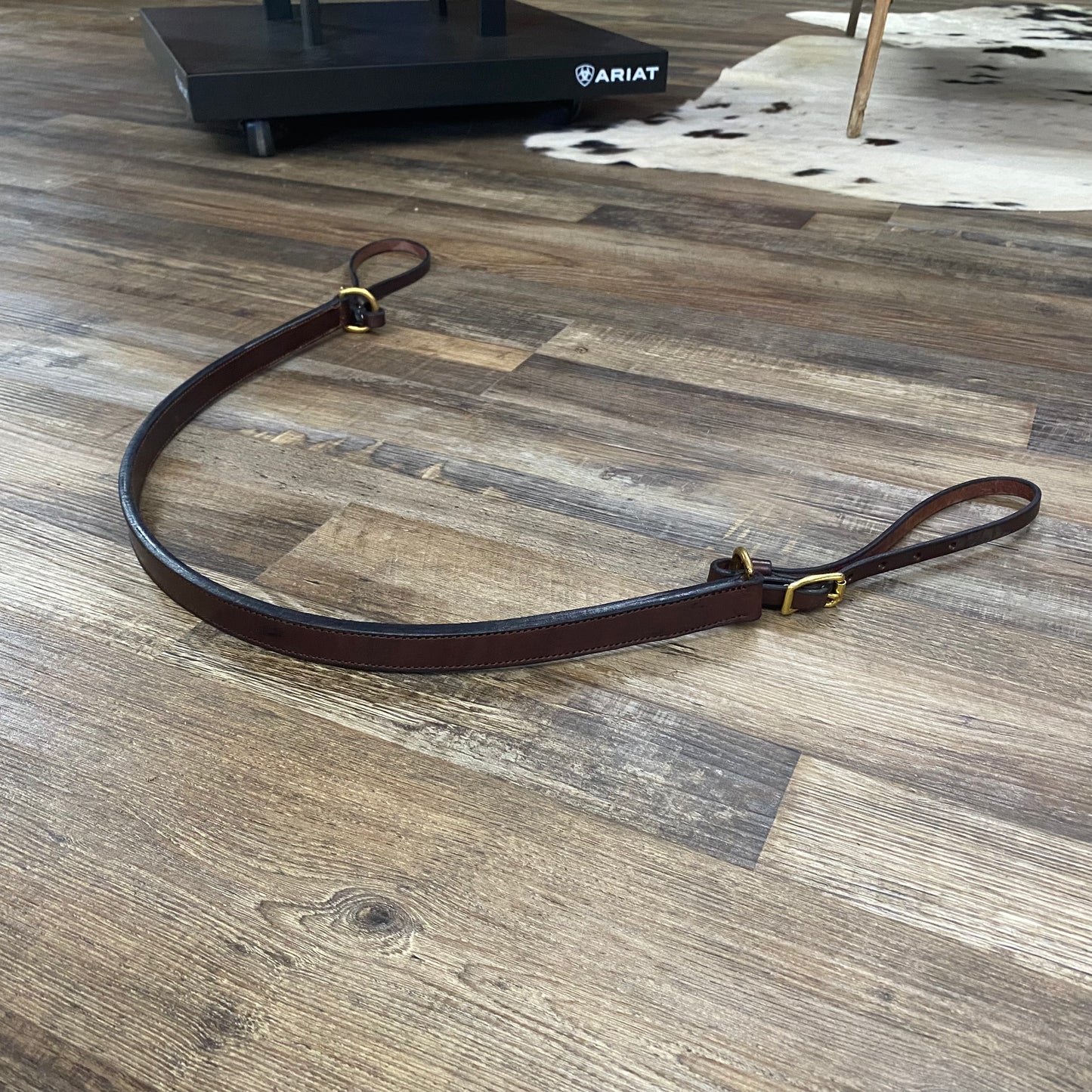 Amish Crafted English Leather Breast Collar Brown Leather w/ Brass Hardware