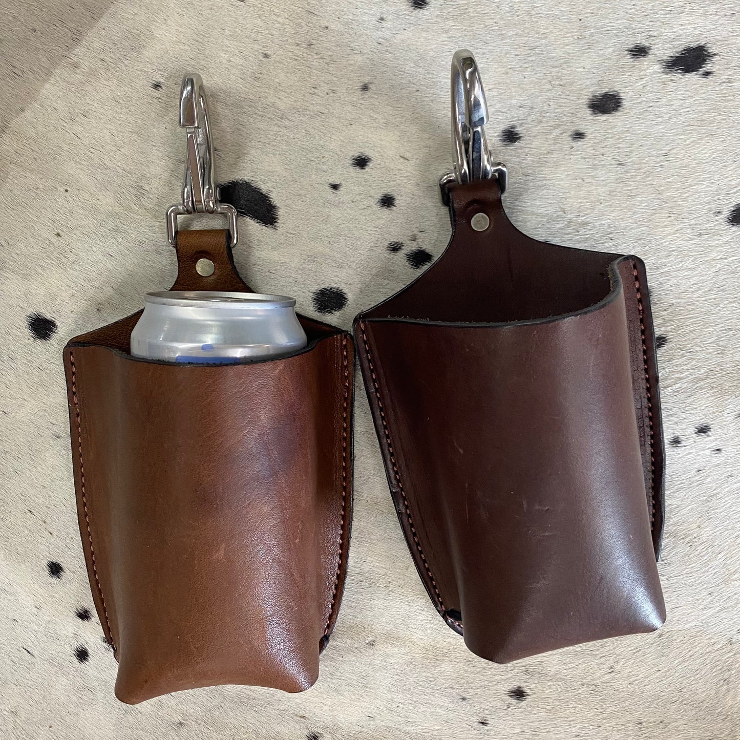 Rivera Leather Drink Holder by Amish Craftsman