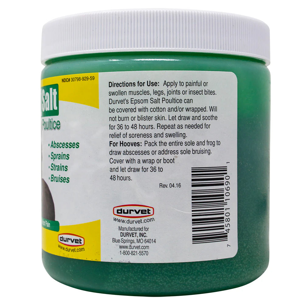DURVET EPSOM SALT POULTICE 20oz Jar