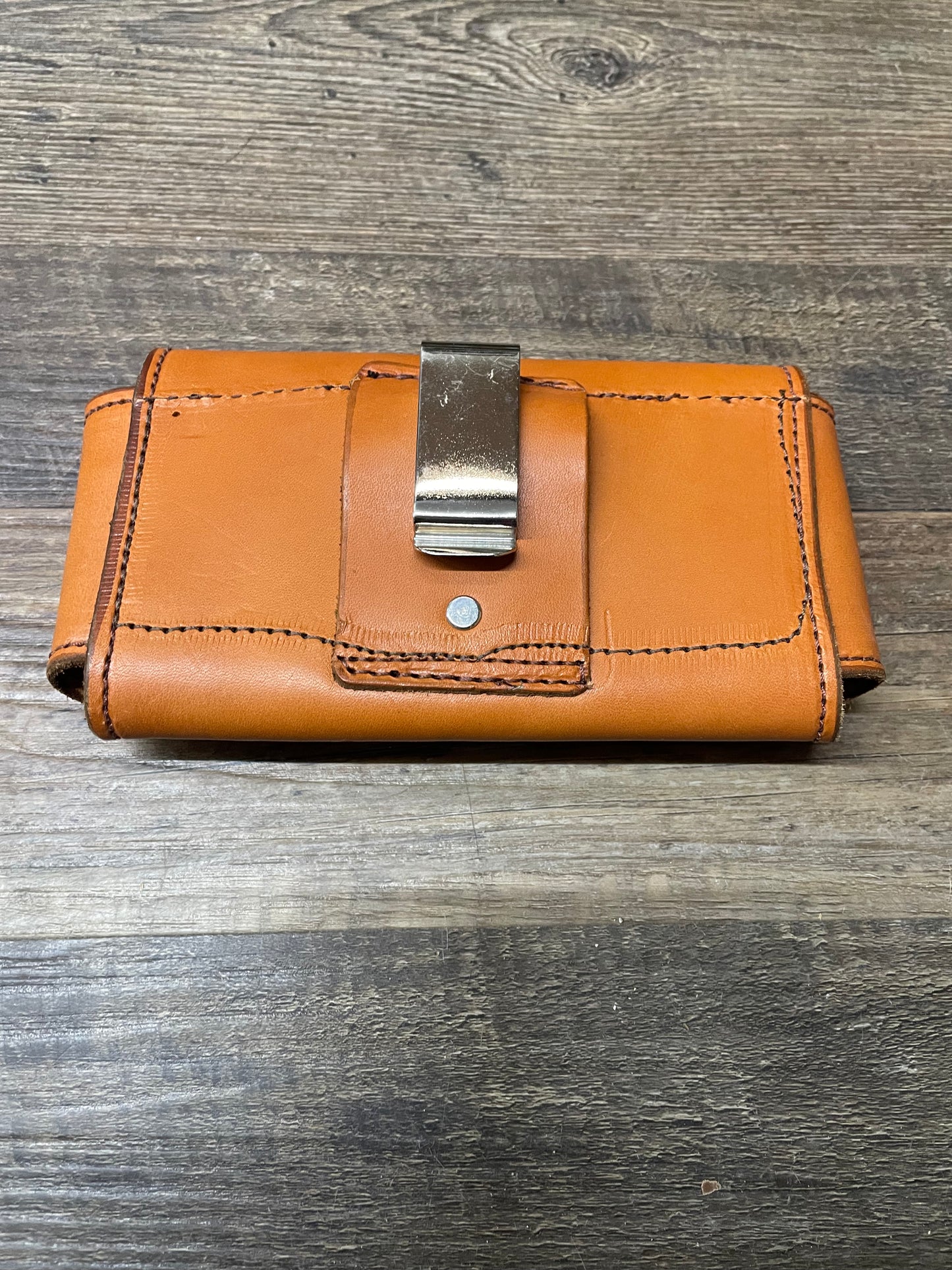 Amish Crafted TAN Phone Case Genuine Leather 4x7