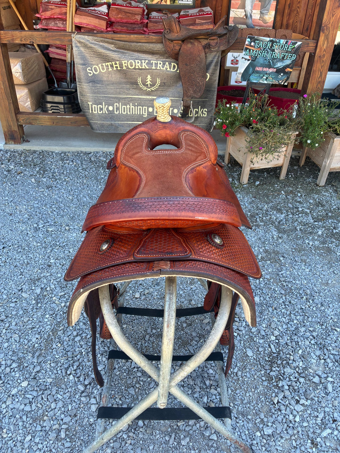 USED Original Billy Cook Maker 15”Western Saddle Stamped 8711