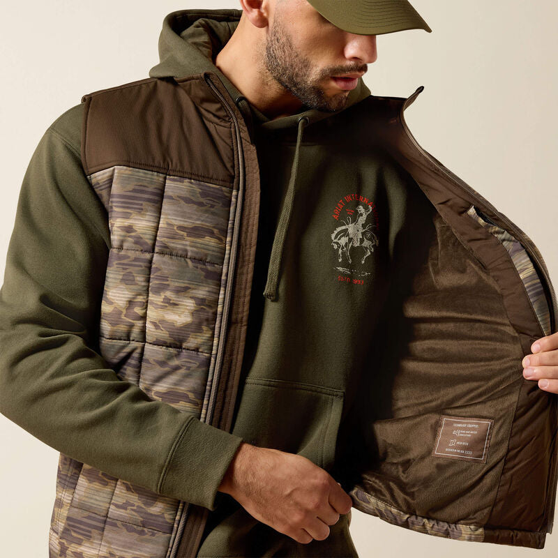 Ariat® Mens Crius Insulated Vest Concealed WREN CAMO SERAPE