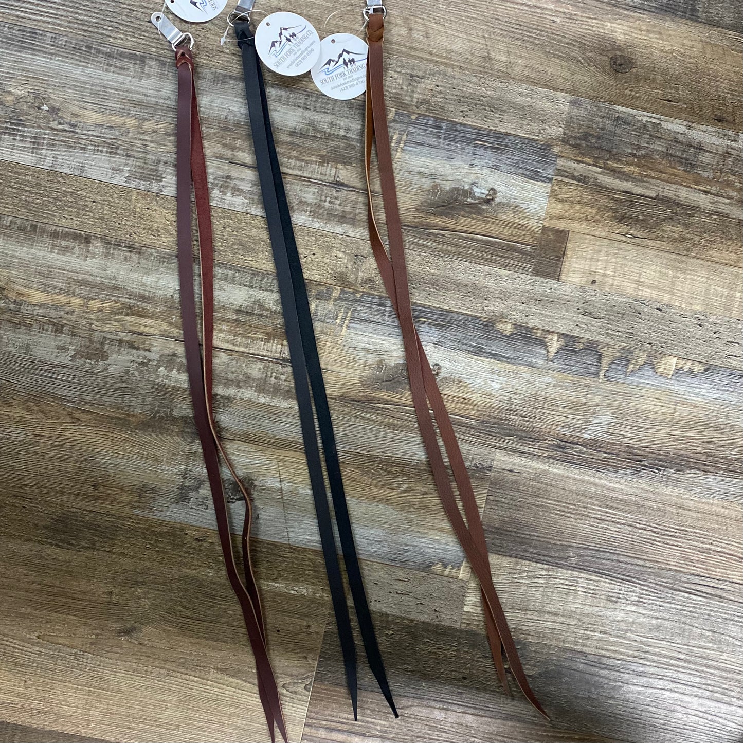 Saddle Clip & D Ring Saddle String 27 inches Long Red, Brown, or Black Amish Crafted