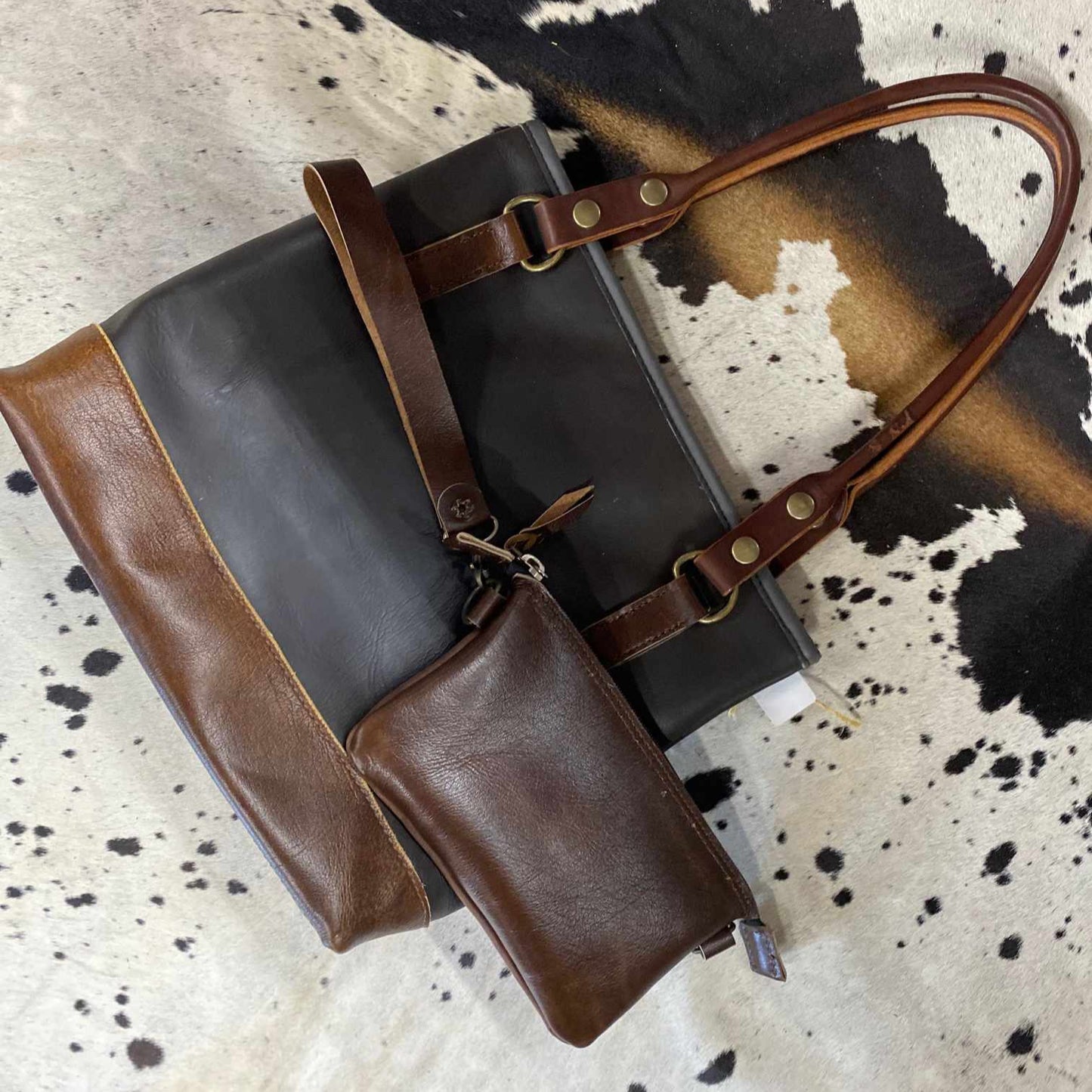 The Ultimate Ride Amish Made Leather Hand Bag & Wallet Set