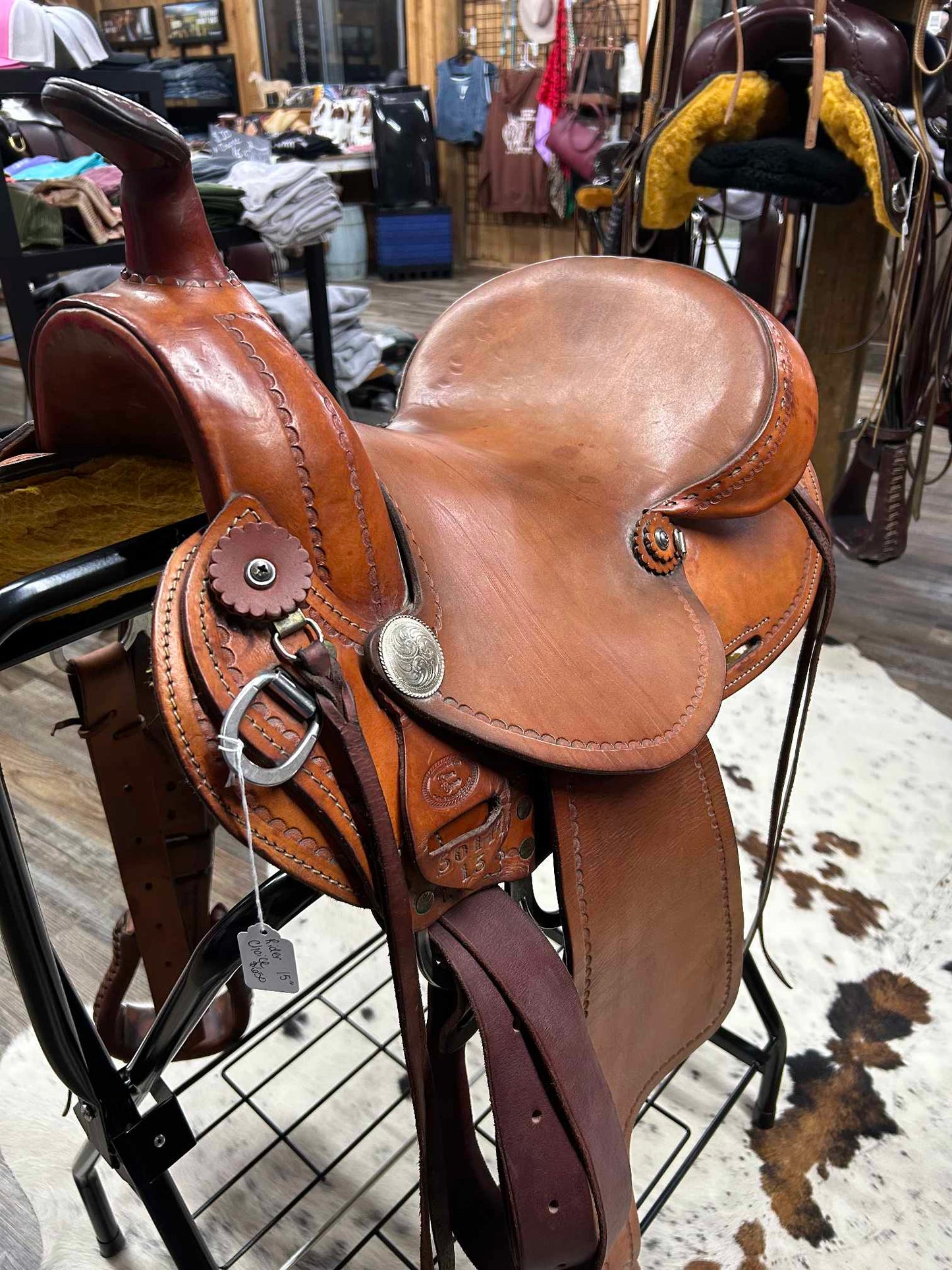 USED Riders Choice 15" Western Trail Saddle #5011