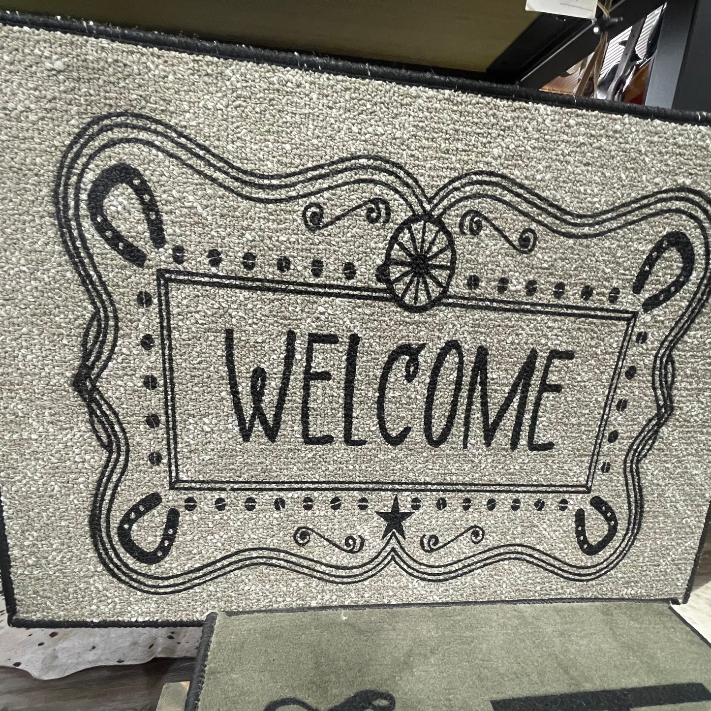 WELCOME To The Country Door Mat Rug 27” Long x 18” Wide Amish Crafted
