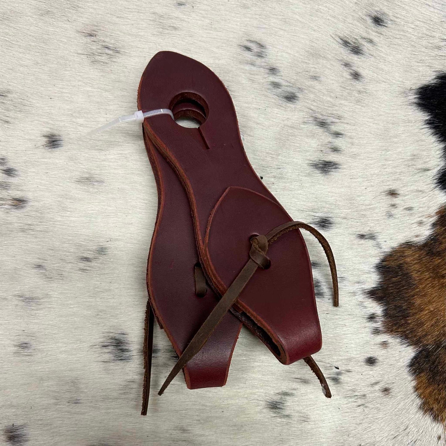 Amish Made Leather Slobber Straps Brown