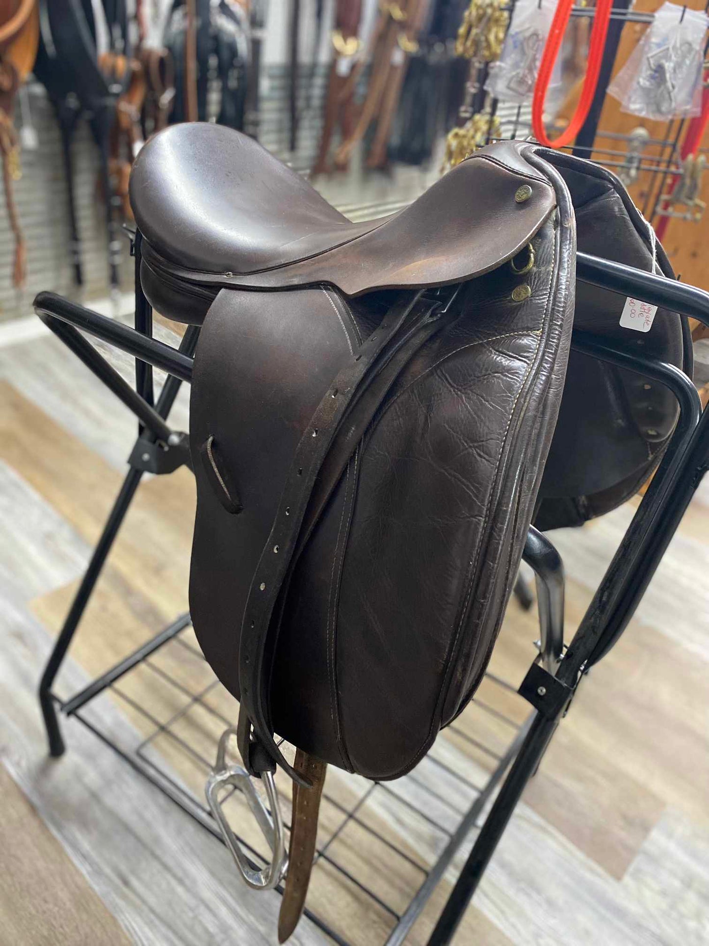Used COLLEGIATE English Dressage Saddle Brown