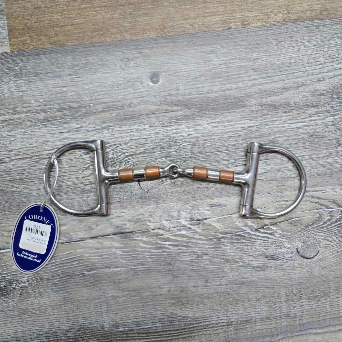 Coronet Copper Roller 5" Dee Ring Snaffle Bit