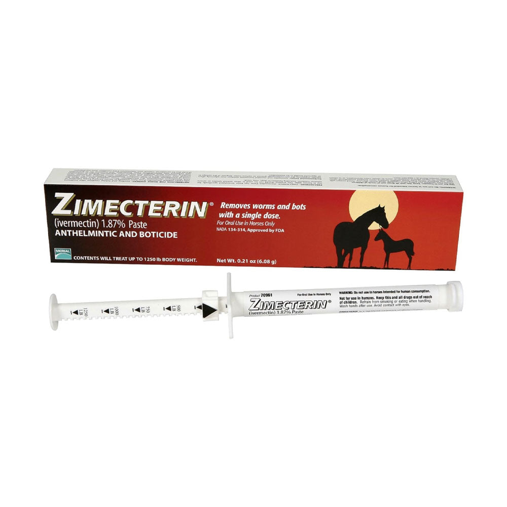Zimecterin (Ivermectin) Horse Dewormer 1 Dose
