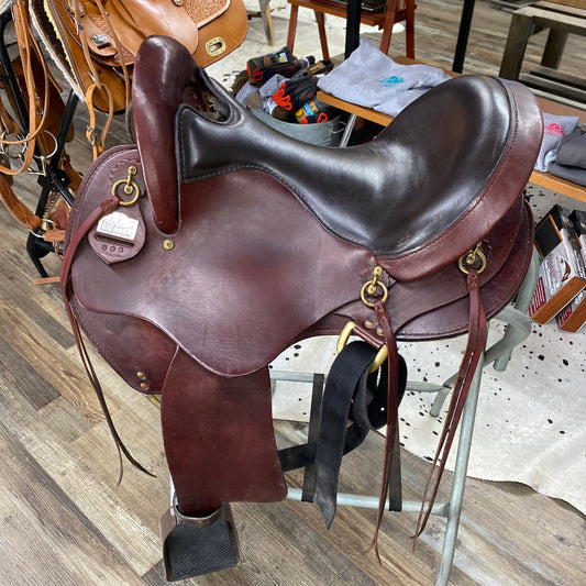 USED 16" Big Horn Trail Saddle 5" Cantle Brown 806