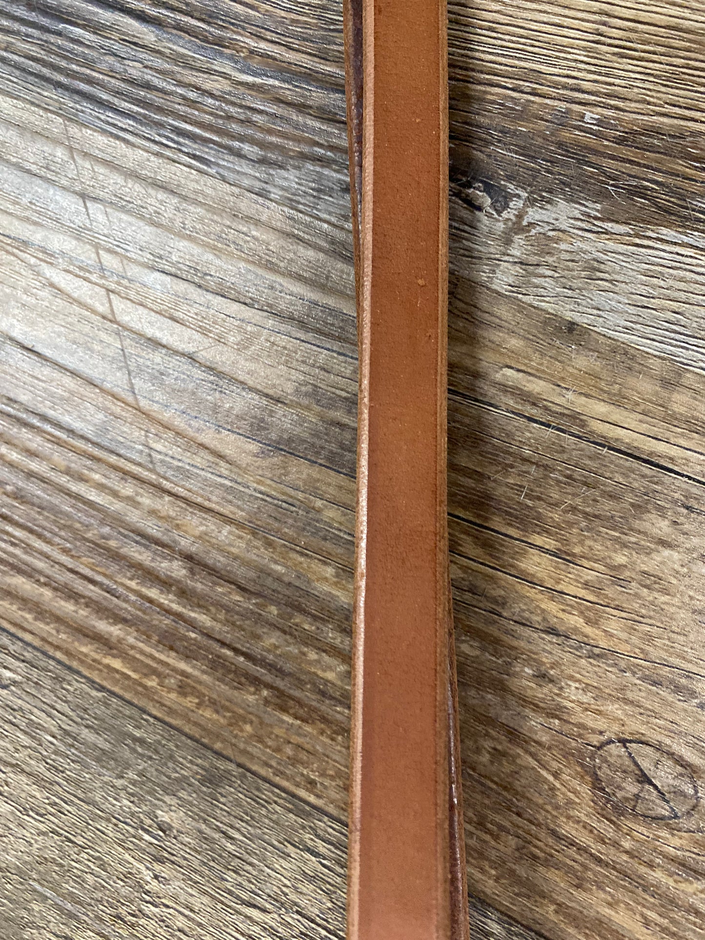 Amish Crafted Leather Flat SINGLE Reins Heavy W/ Stainless Steel Snaps