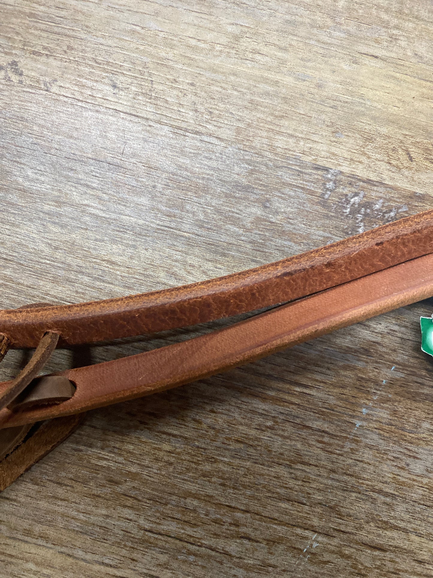 Berlin Latigo Straight Leather Water Loops for Reins