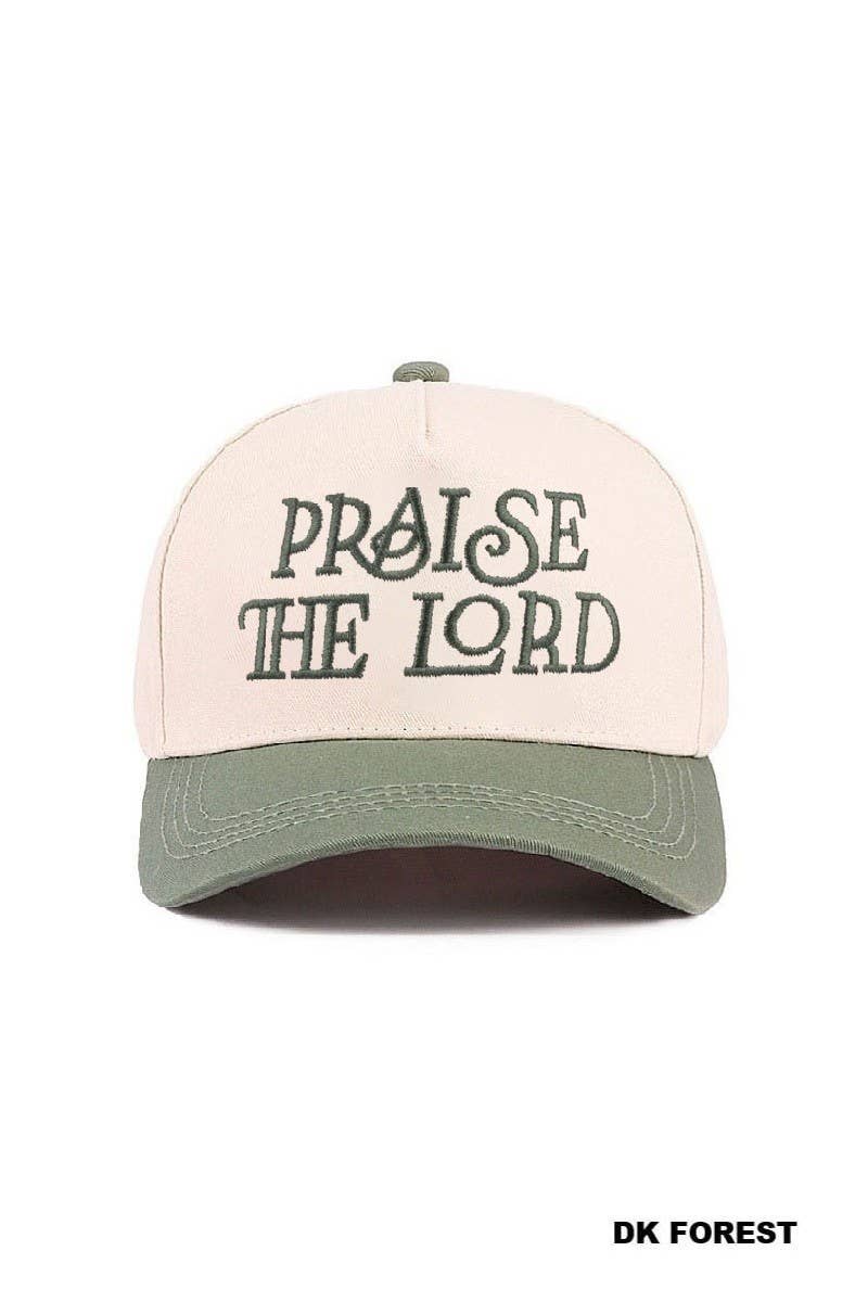 Praise The Lord Two Tone Cotton Hat: LEOPARD