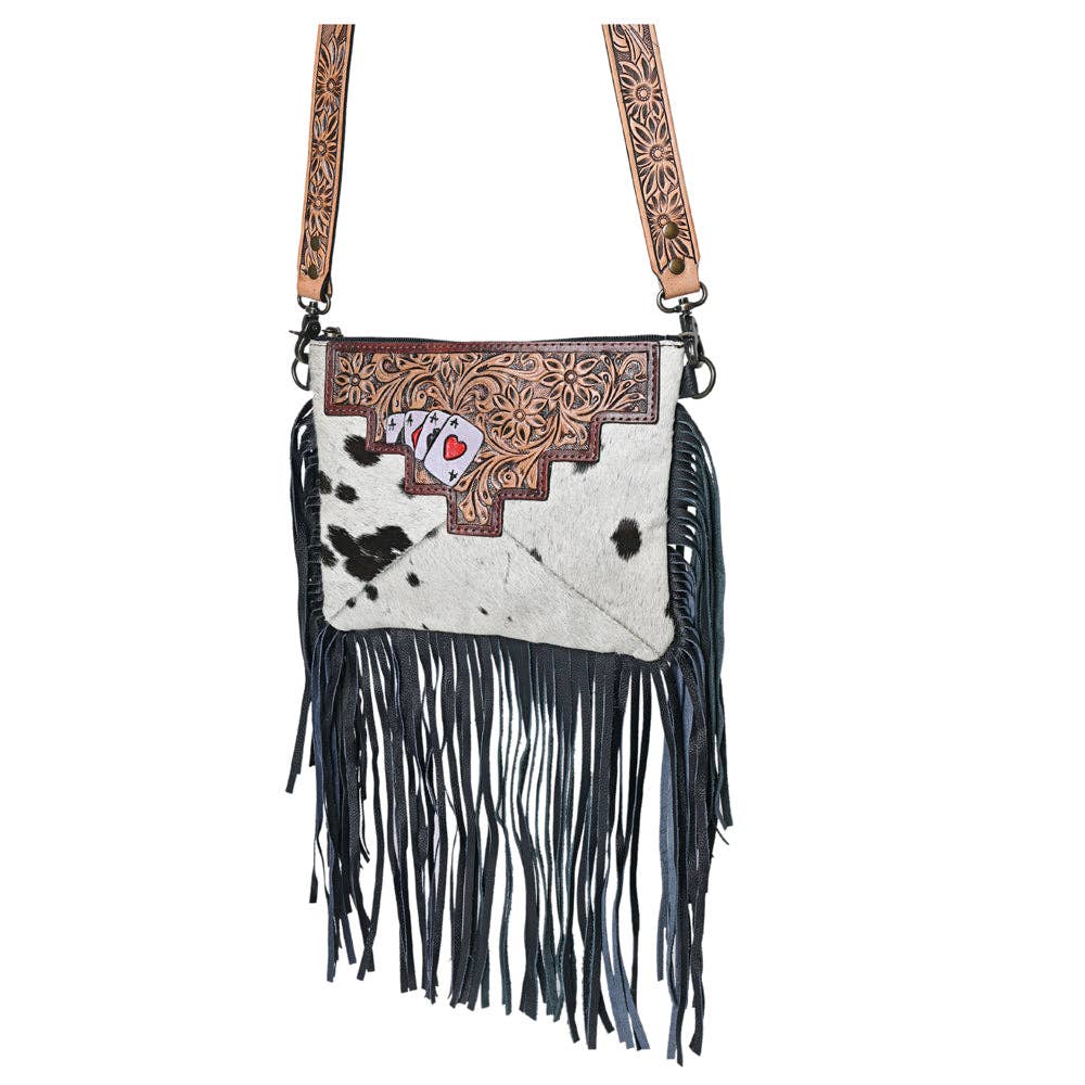 The Gambler Girl Crossbody Genuine Leather Bag