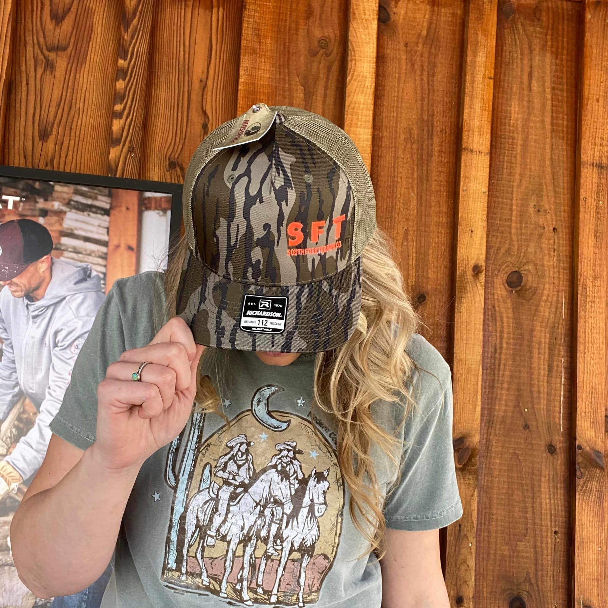South Fork Trading Co. Camo Mossy Oak Richardson Beige Hat