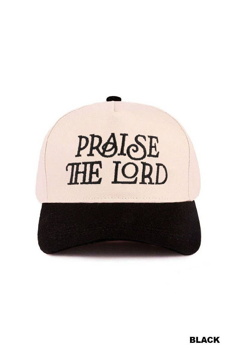 Praise The Lord Two Tone Cotton Hat: LEOPARD
