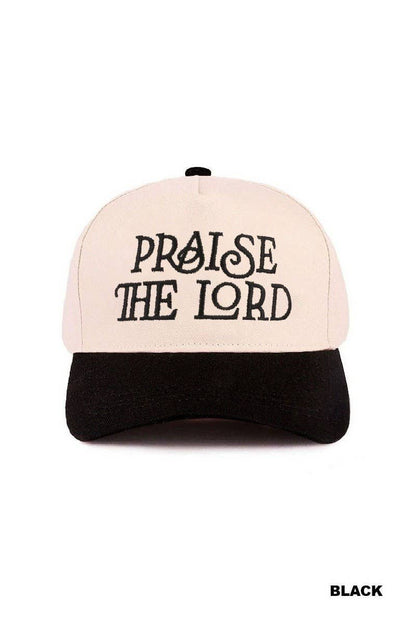 Praise The Lord Two Tone Cotton Hat: LEOPARD