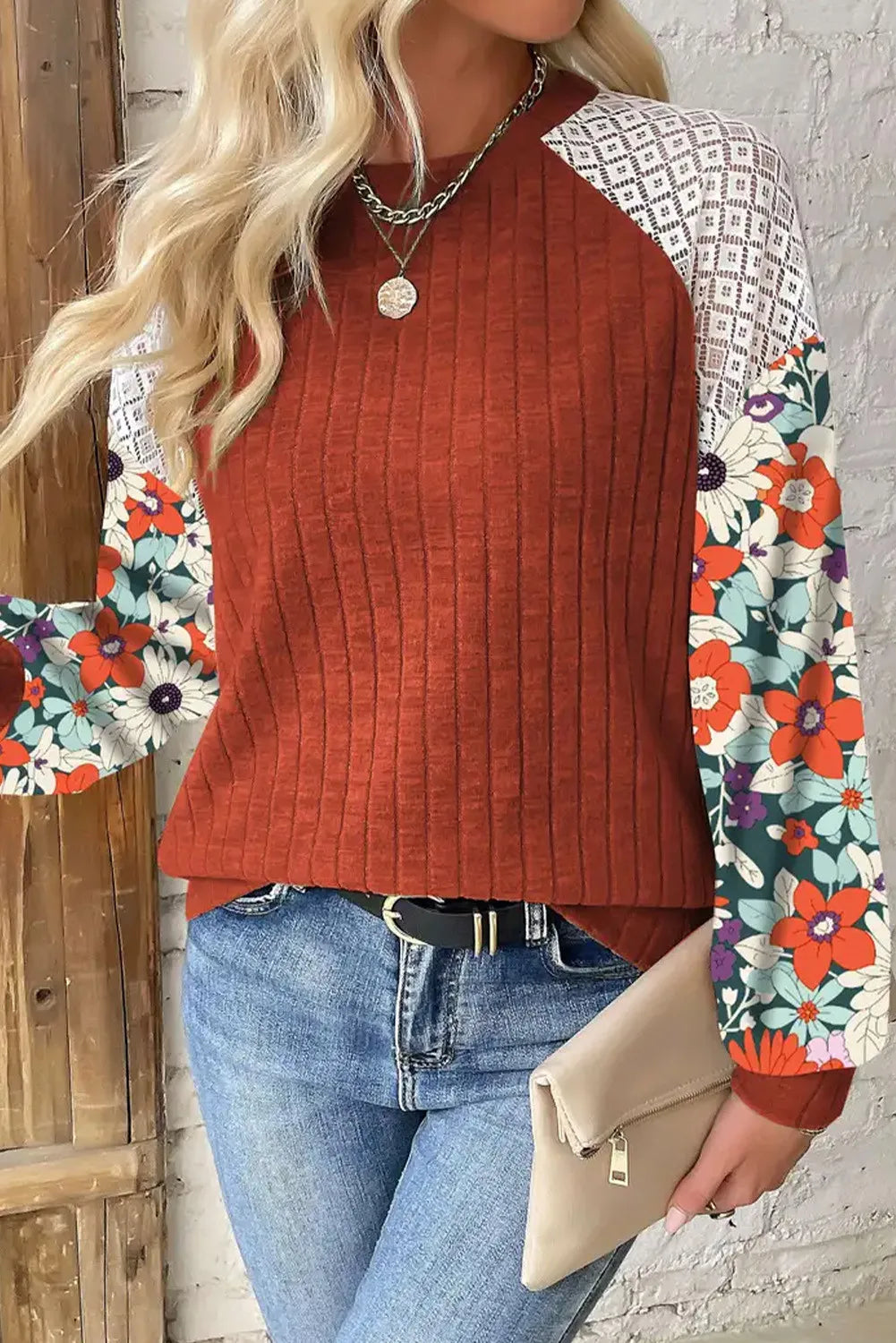 The Terracotta Long Sleeve Top