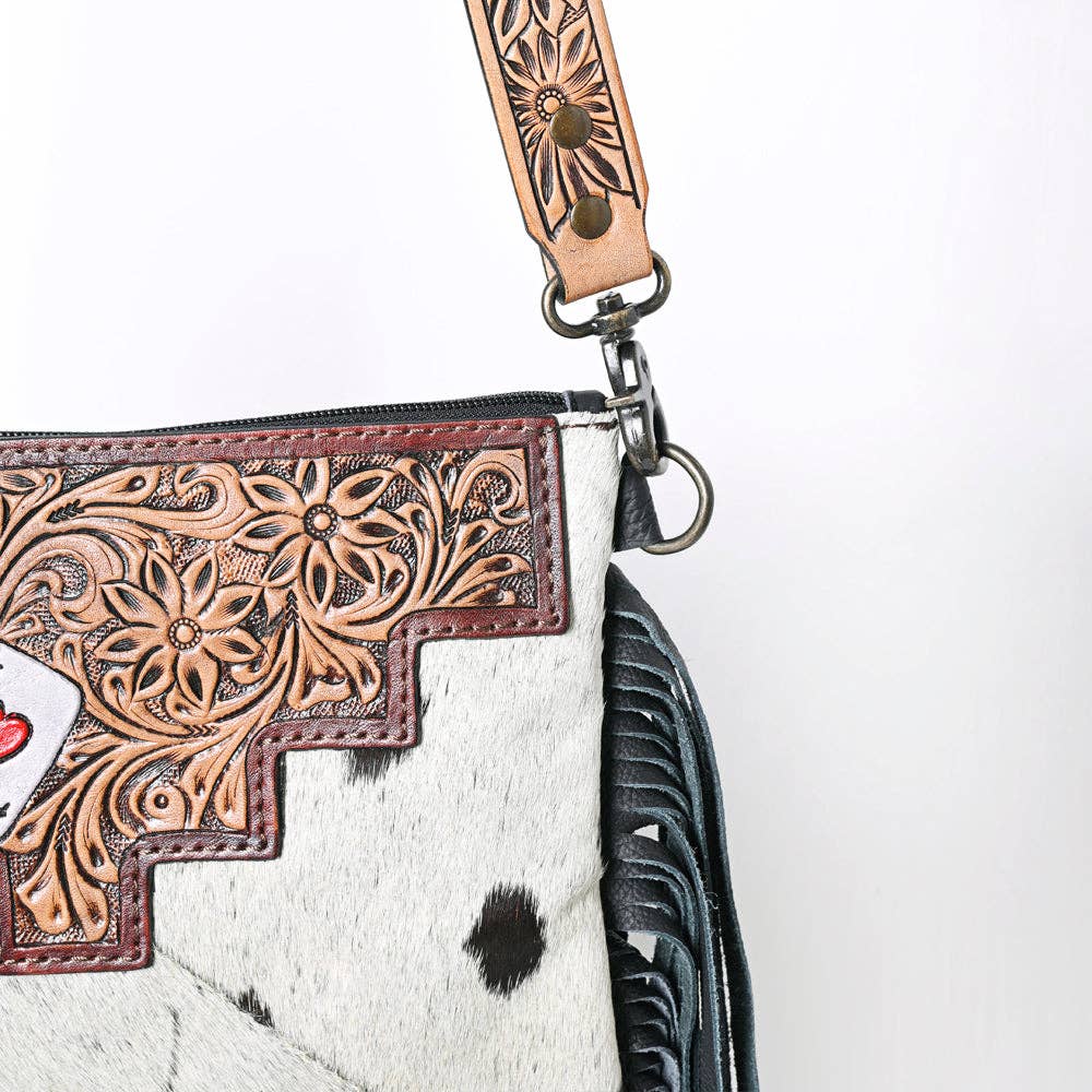 The Gambler Girl Crossbody Genuine Leather Bag