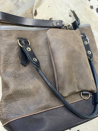 The Ultimate Ride Amish Made Leather Hand Bag & Wallet Set With Matching Wallet