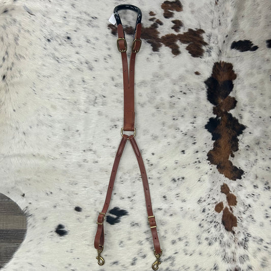 Amish Made Leather Crupper Light Brown Brass Hardware