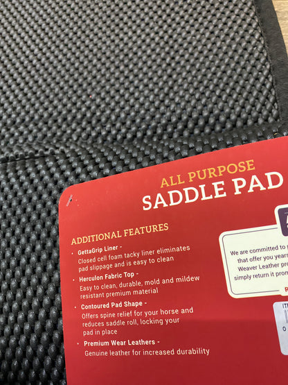 WEAVER ALL PURPOSE SADDLE PAD Navy 32x 32”