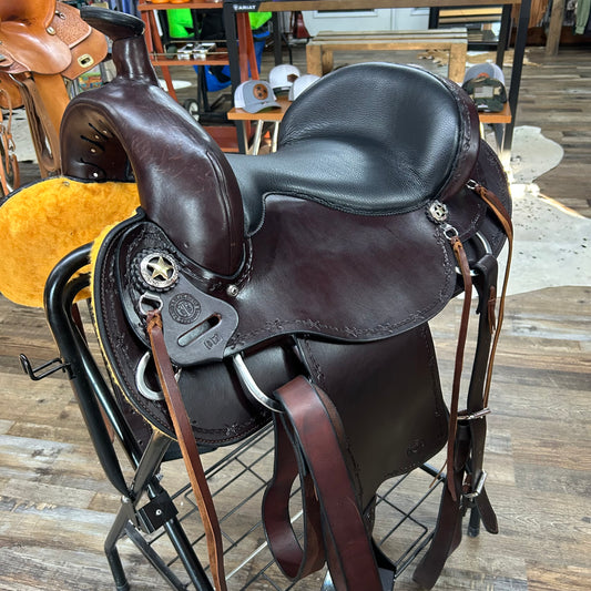 NEW Tennessee Ranch & Trail Supply Western Saddle Amish Handcrafted Custom 17”