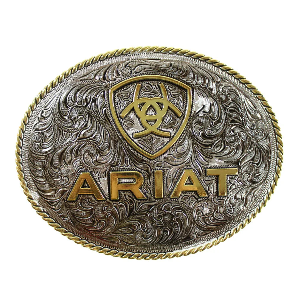 ARIAT Shield Oval Buckle Gold