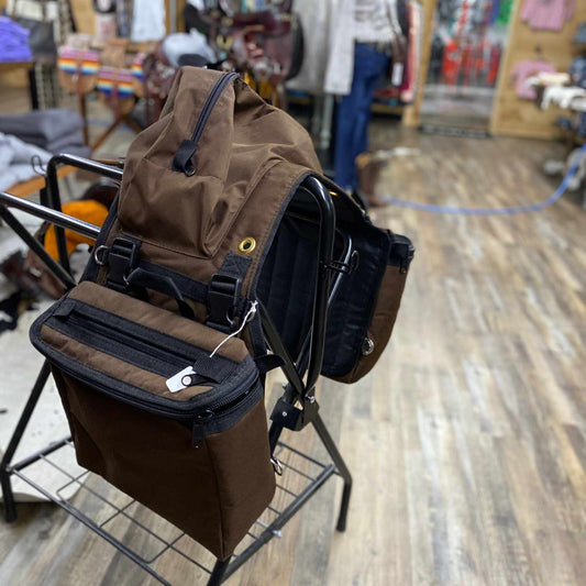 Amish Made Brown Detachable Saddle Bags