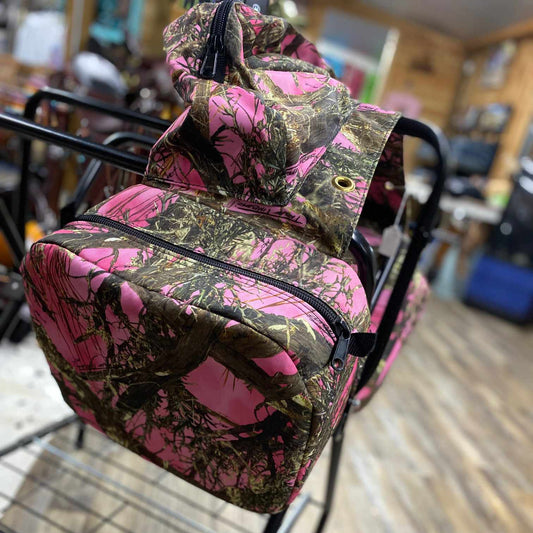 Amish Made Pink Camo Saddle Bags