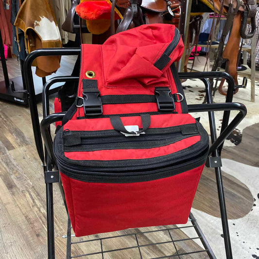 Amish Made Red Detachable Saddle Bags
