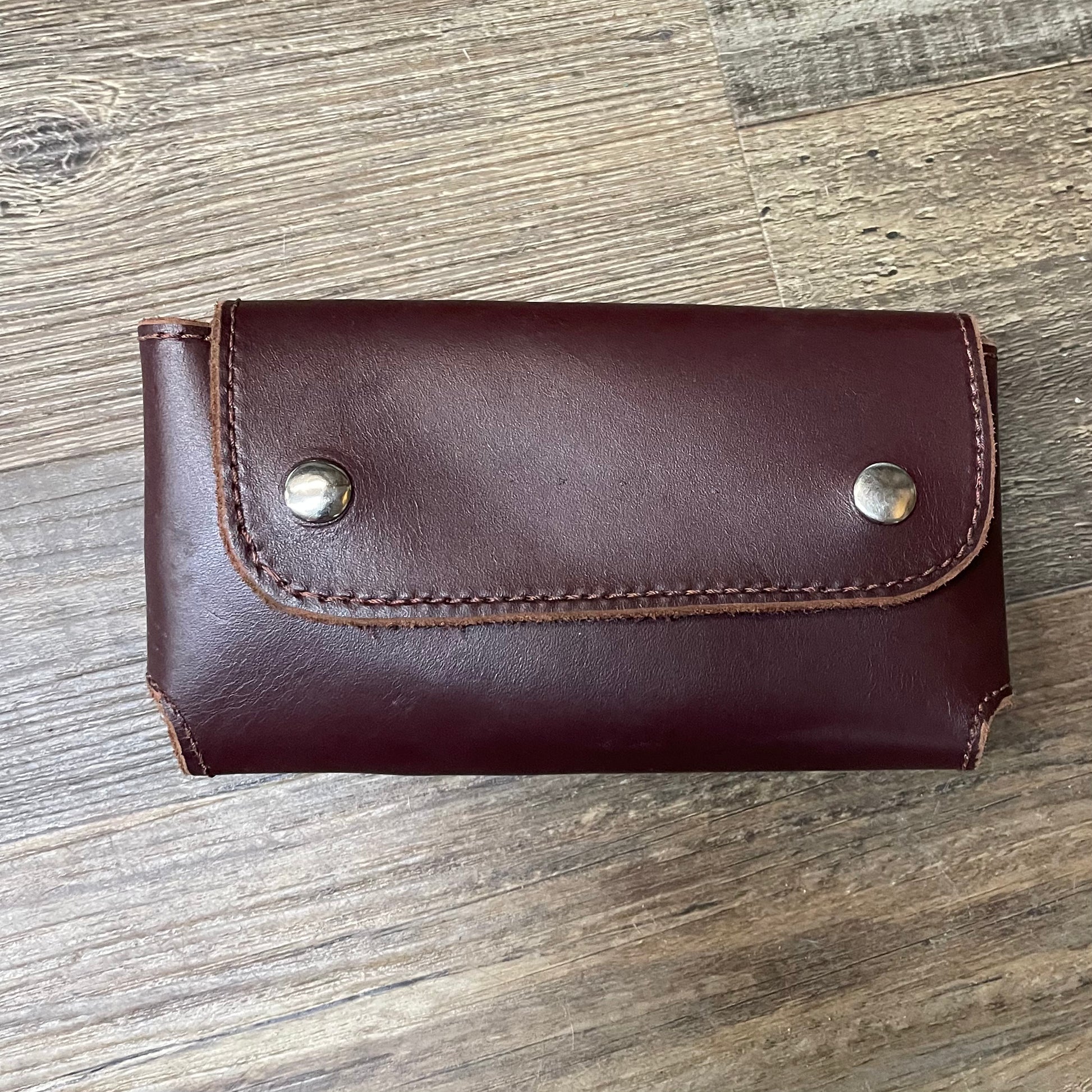 Amish Crafted Dark Brown Phone Case Genuine Leather 