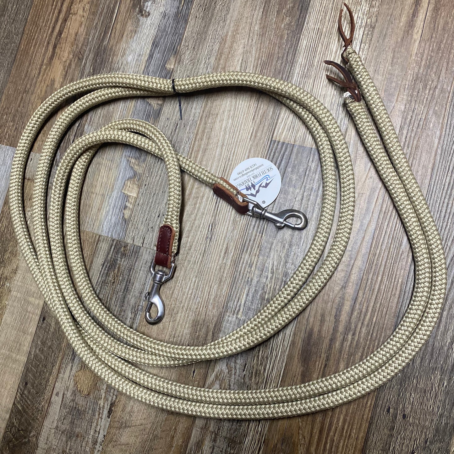 Amish Crafted HEAVY DUTY Rope Split Reins TAN