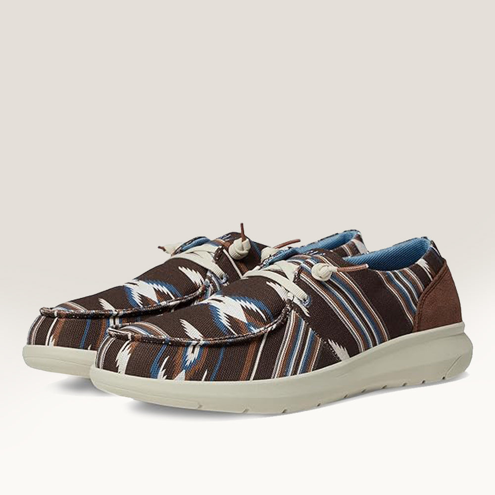 Ariat Womens Hilo Chimayo Slip-On Casual Shoes ARROYO CHOCOLATE