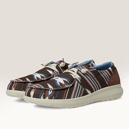 Ariat Womens Hilo Chimayo Slip-On Casual Shoes ARROYO CHOCOLATE