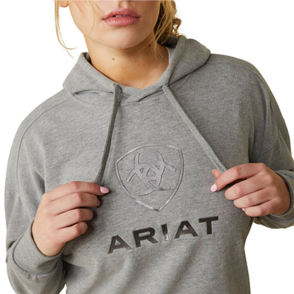 Ariat Womens Just Hoodie Heather Grey