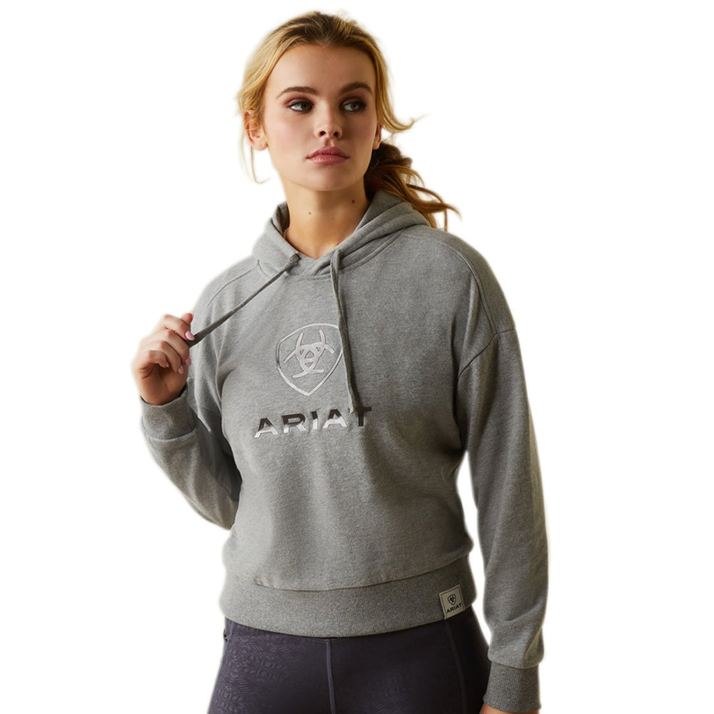 Ariat Womens Just Hoodie Heather Grey