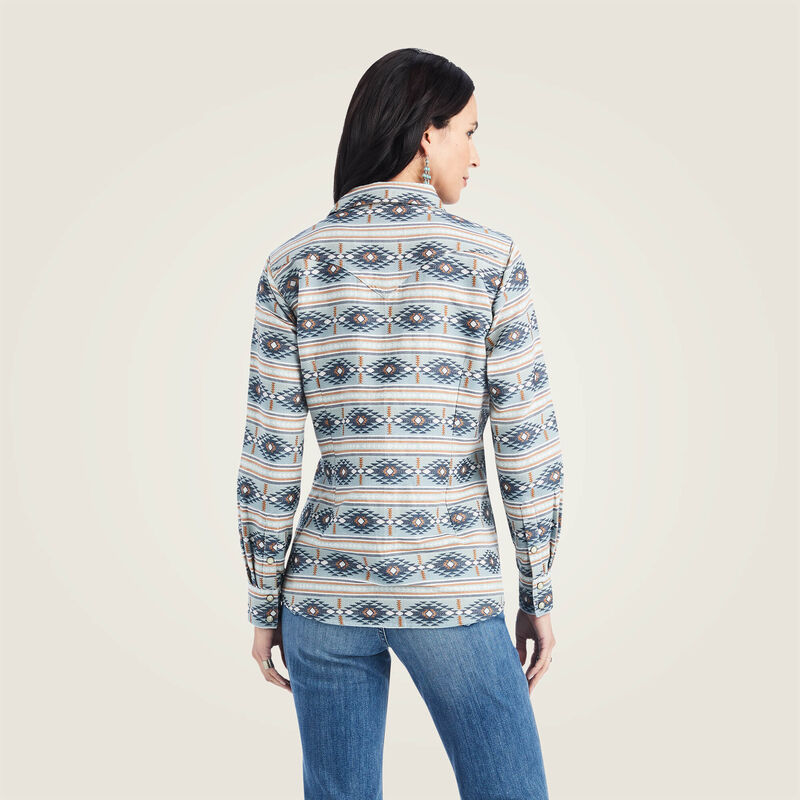 Ariat® Womens Real Snap LS Shirt Creekside Jacquard