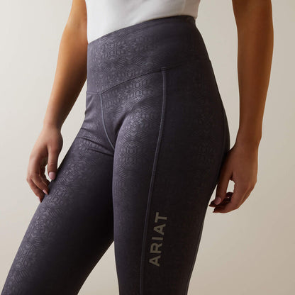 Ariat Womens Tek Tight Zia Embossed Periscope Grey Leggings