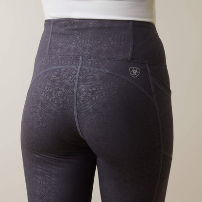 Ariat Womens Tek Tight Zia Embossed Periscope Grey Leggings