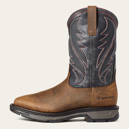 Ariat Mens Work Hog XT VenTEK H2O Waterproof Western Boot Rye Brown
