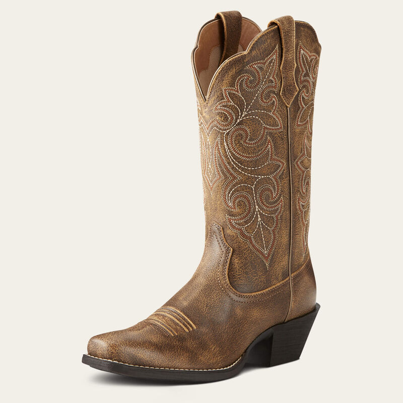 Ariat Womens Round Up Square Toe Western Boot Vintage Bomber